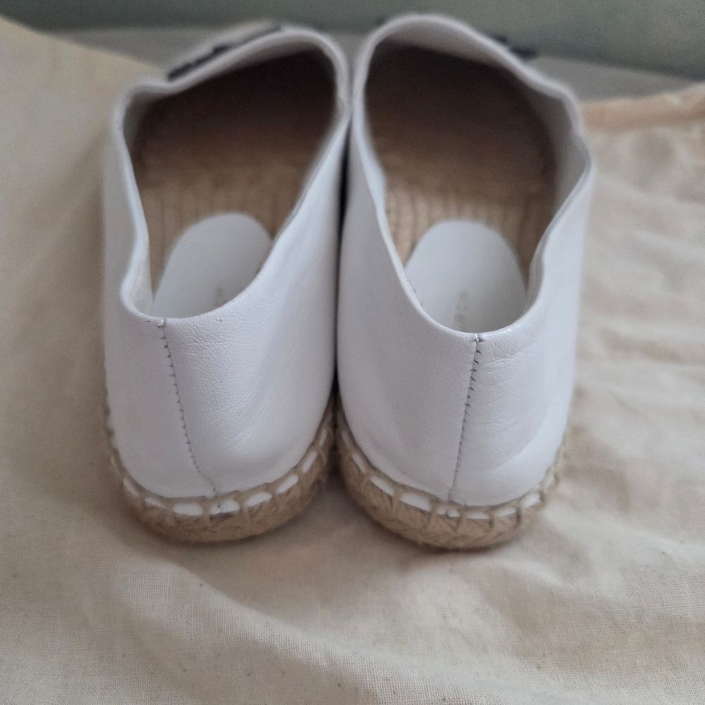 Tory Burch White Espadrille Flats - Picture 4 of 8
